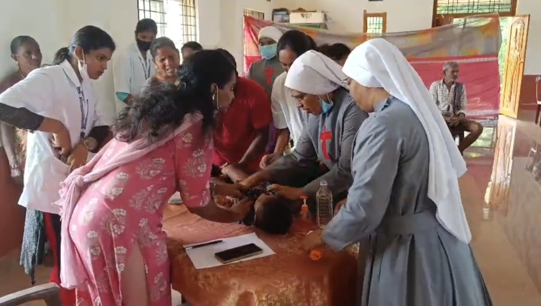 child is  carefully protected.